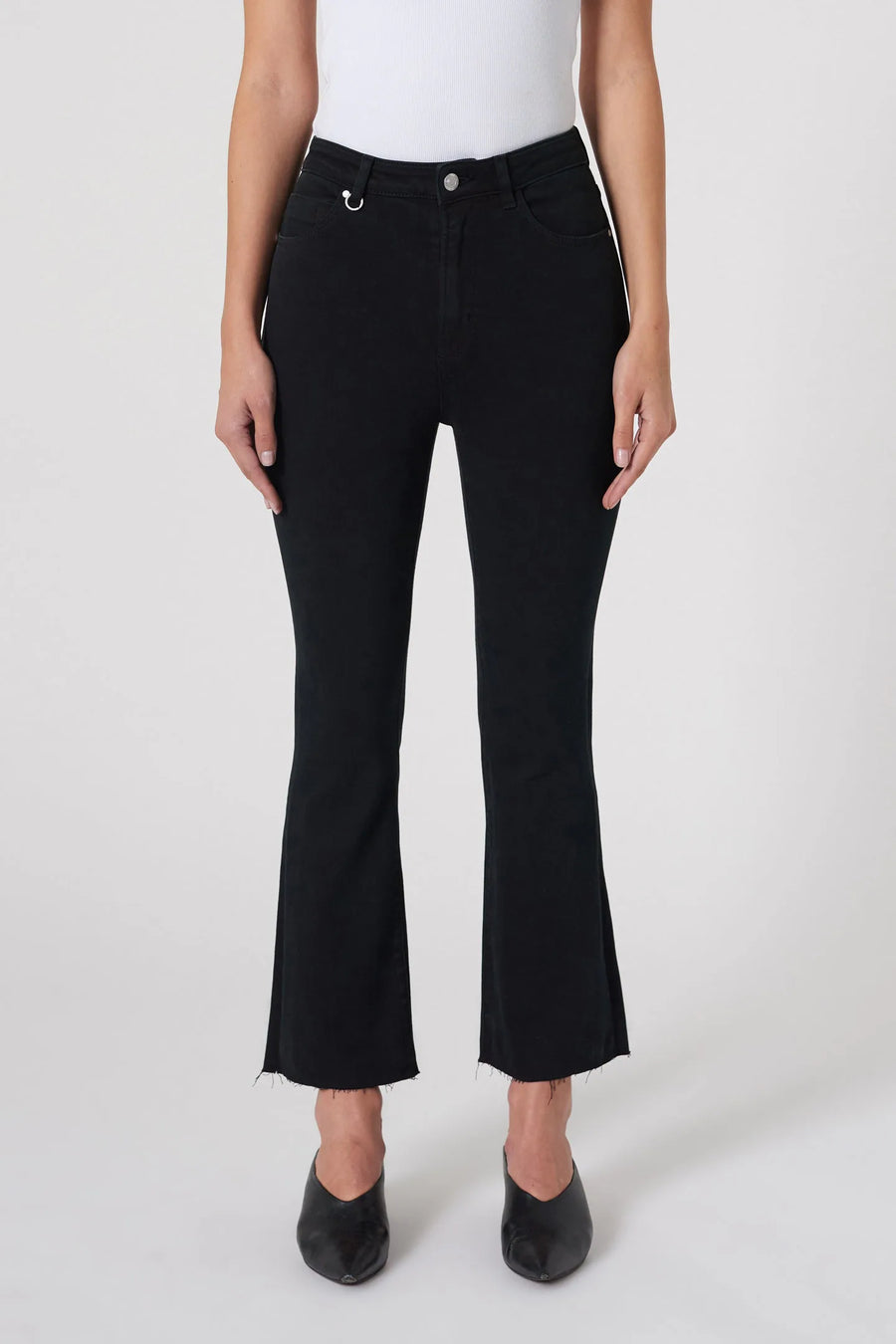 Twiggy crop jean black