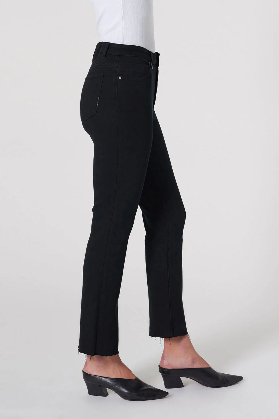 Twiggy crop jean black