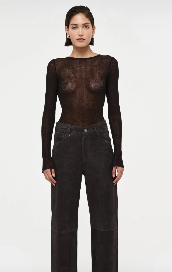 Atlas knit top - bark