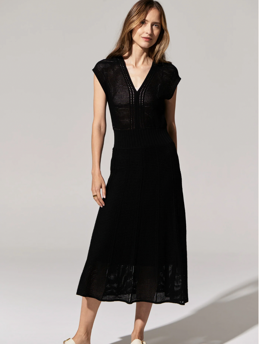 Paco knit dress Black