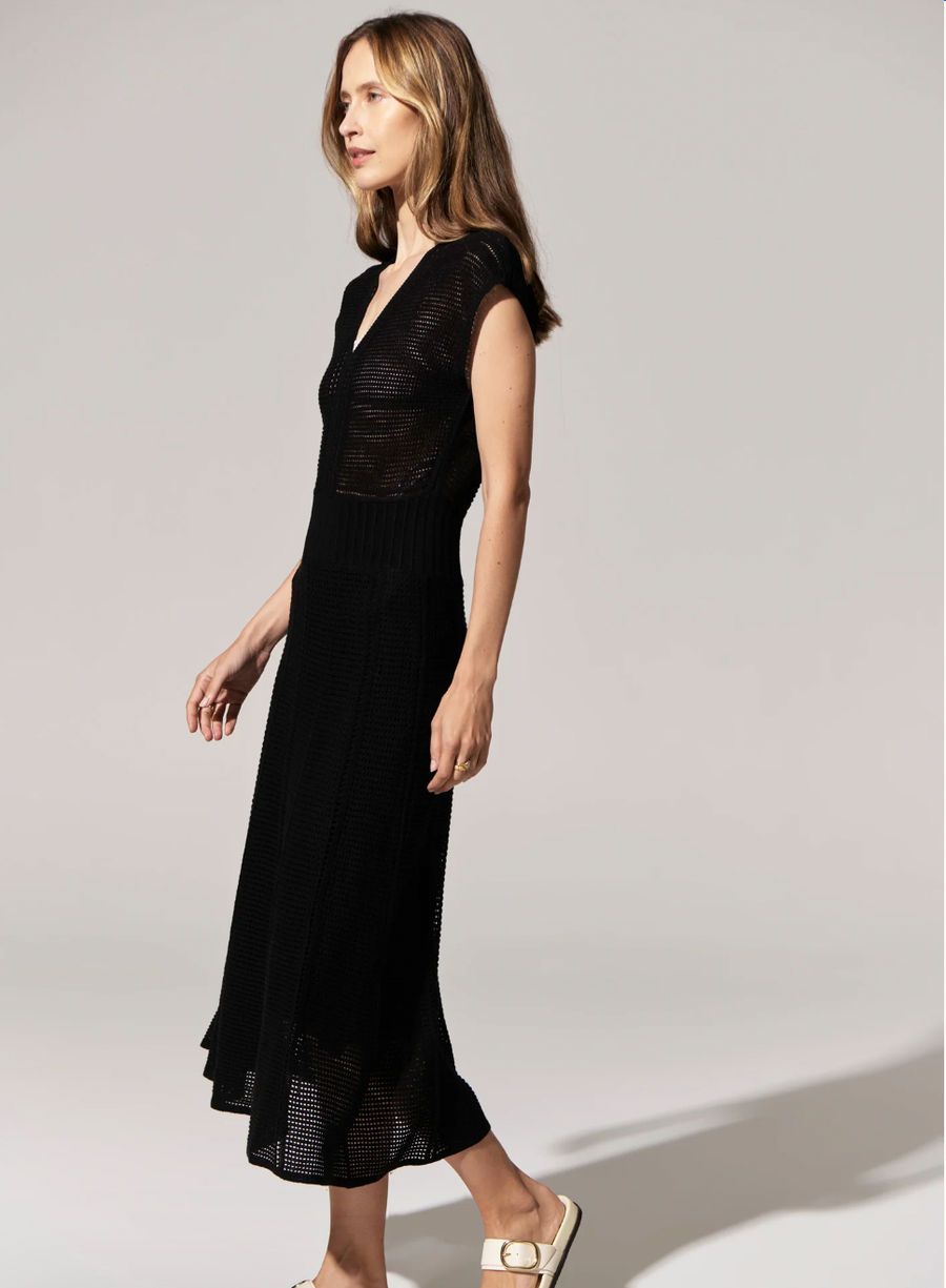 Paco knit dress Black